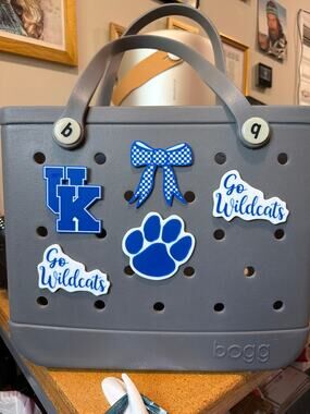 Lot of 5 Slightly Imperfect Kentucky Wildcats Bogg Bag Charms